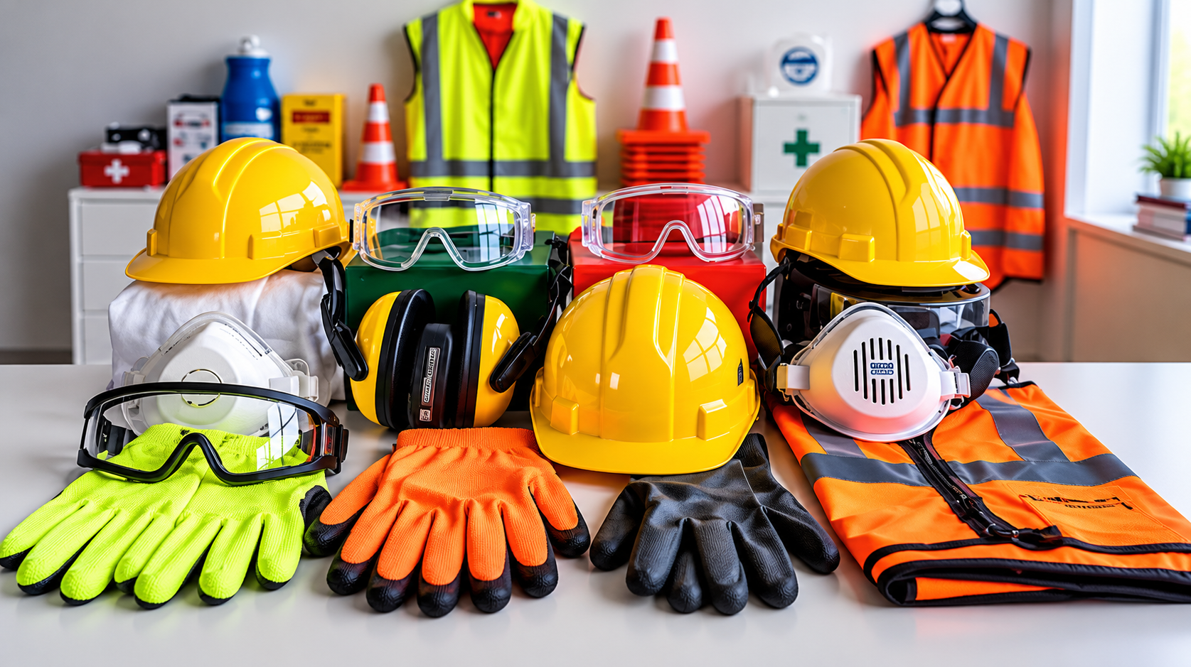 Equipamentos de proteção expostos